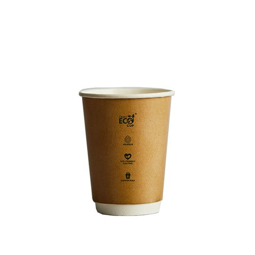 8oz Truly Eco Double Wall Kraft Cup Ctn 500 FoodPackaging2U