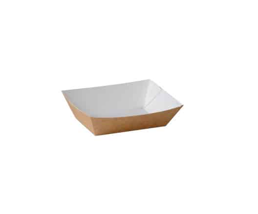 #1 Ex-Small Tray / Brown Cardboard Ctn/1,000 | FoodPackaging2U